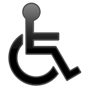 Symbol Handicap Black icon